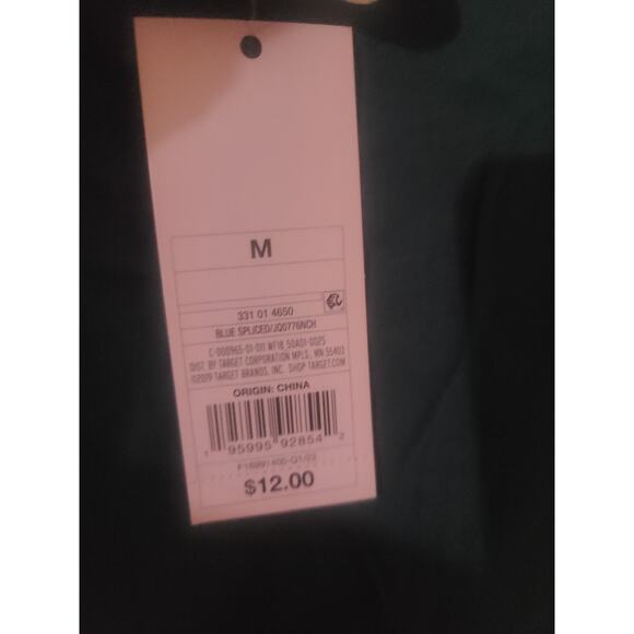 Y2K Inspired Women's Side-Tie Cropped Tank Top Blue Festival Patchwork M - Picture 2 of 4